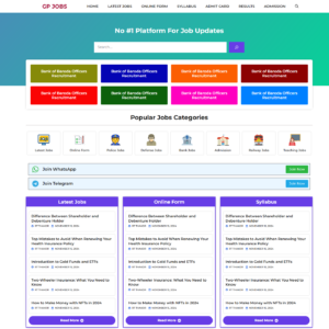 Sarkari Job Website Templates For GeneratePress
